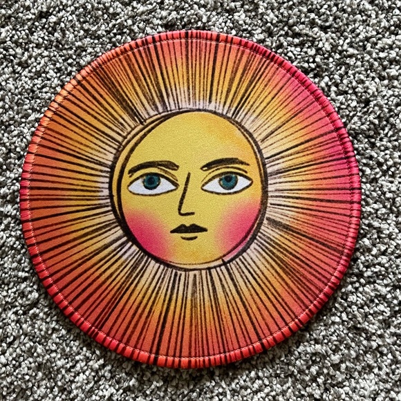 Other - Sun Face Round Mouse Pad